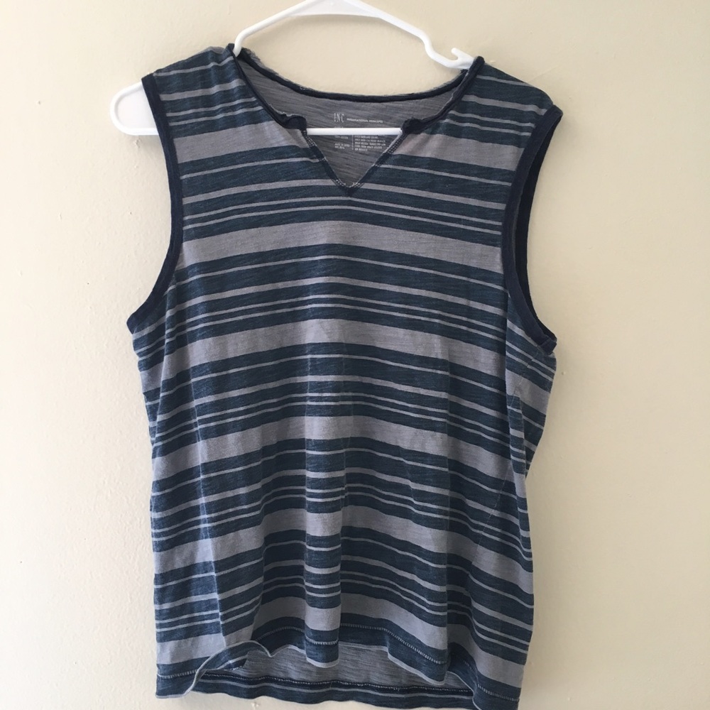 Vintage Striped Muscle Tank