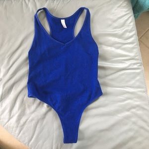 Blue leotard