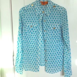 Tory Burch button down blouse size 6