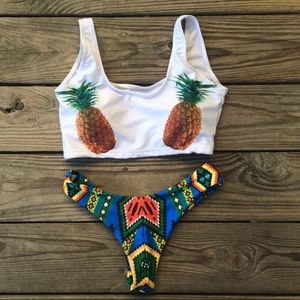 Pineapple Tropical Cheeky Bikini