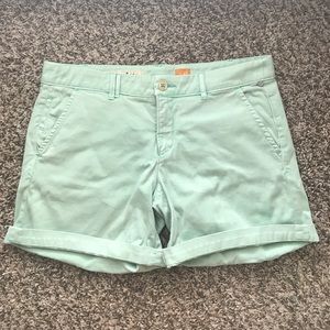 turquoise summer shorts