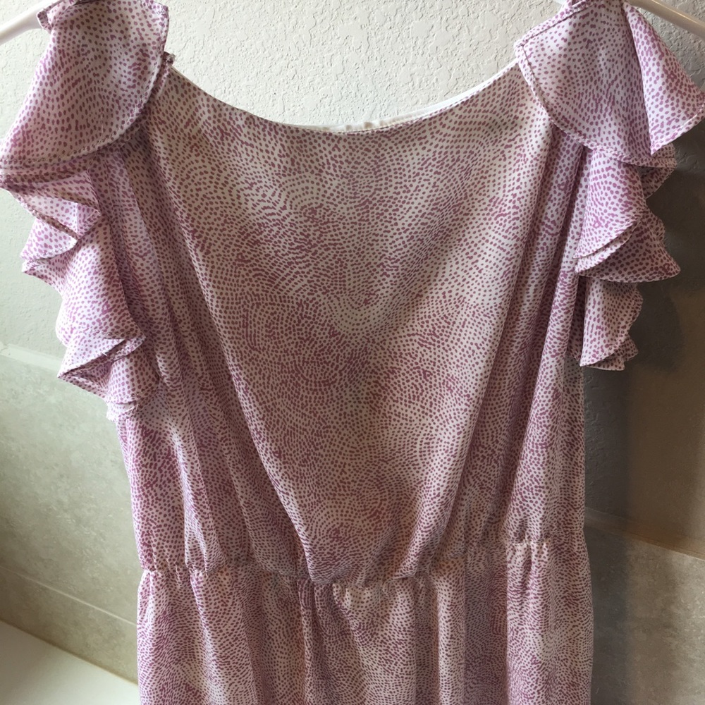 Pink Dress ruffle sleeve
