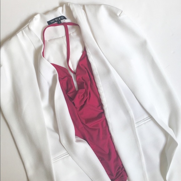 ❗️1 Left | Women's White Cape Blazer - Picture 2 of 8