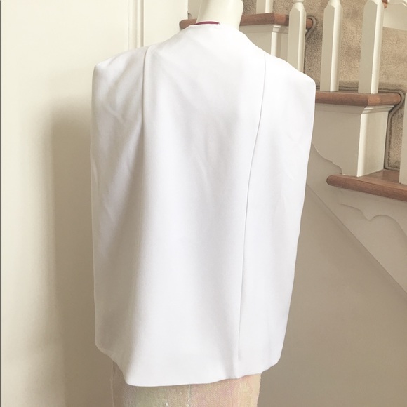 ❗️1 Left | Women's White Cape Blazer - Picture 4 of 8