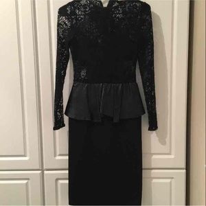 Zara lace/leather dress
