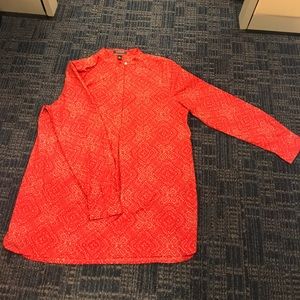 Ralph Lauren red and tan tunic