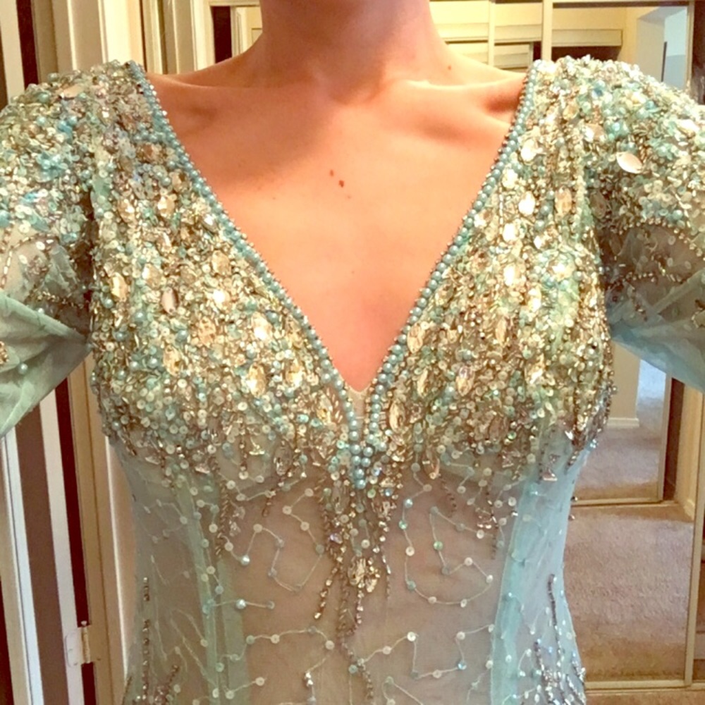 Terrani couture  beaded jeweled homecoming dress