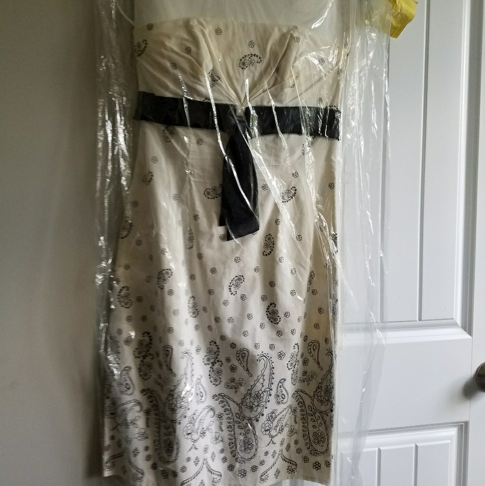 White and Black Dress