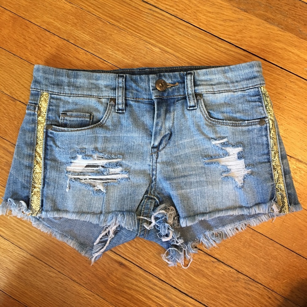 Black NYC jean shorts