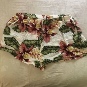 SHOW ME YOUR MUMU floral shorts -WORN ONLY ONCE