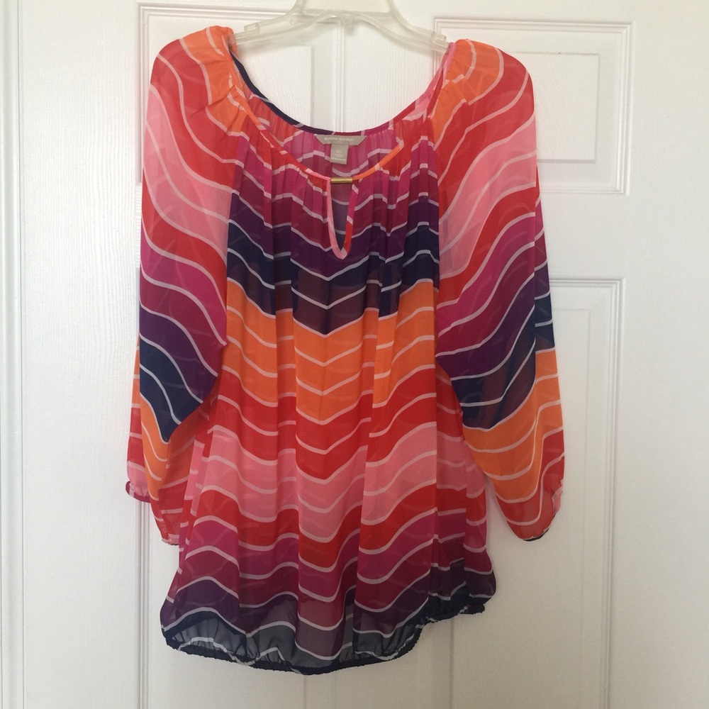 SOLD Banana Republic striped blouse.
