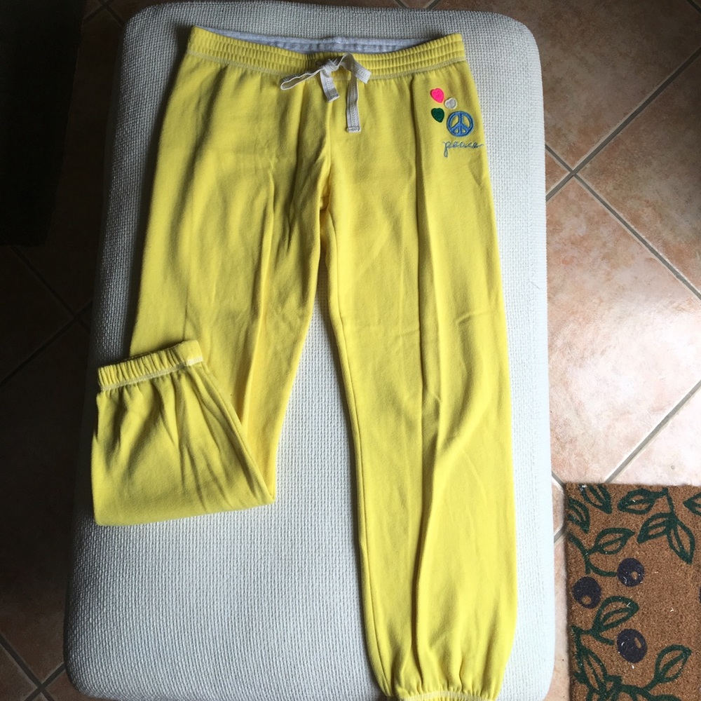 Pink Yellow Sweatpants.