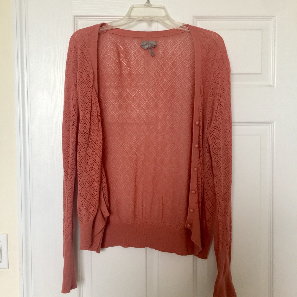 Lightweight Plus Size Peach Cardigan for Summer!