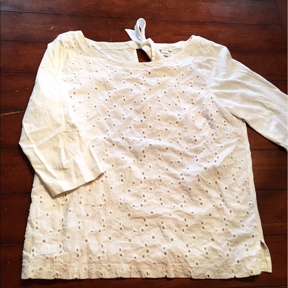 J.Crew Eyelet Top - Picture 1 of 3