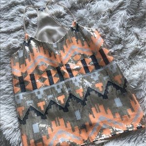 Charlotte Russe Sequin Top