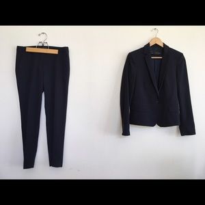 Zara navy suit-2 items blazer and pant