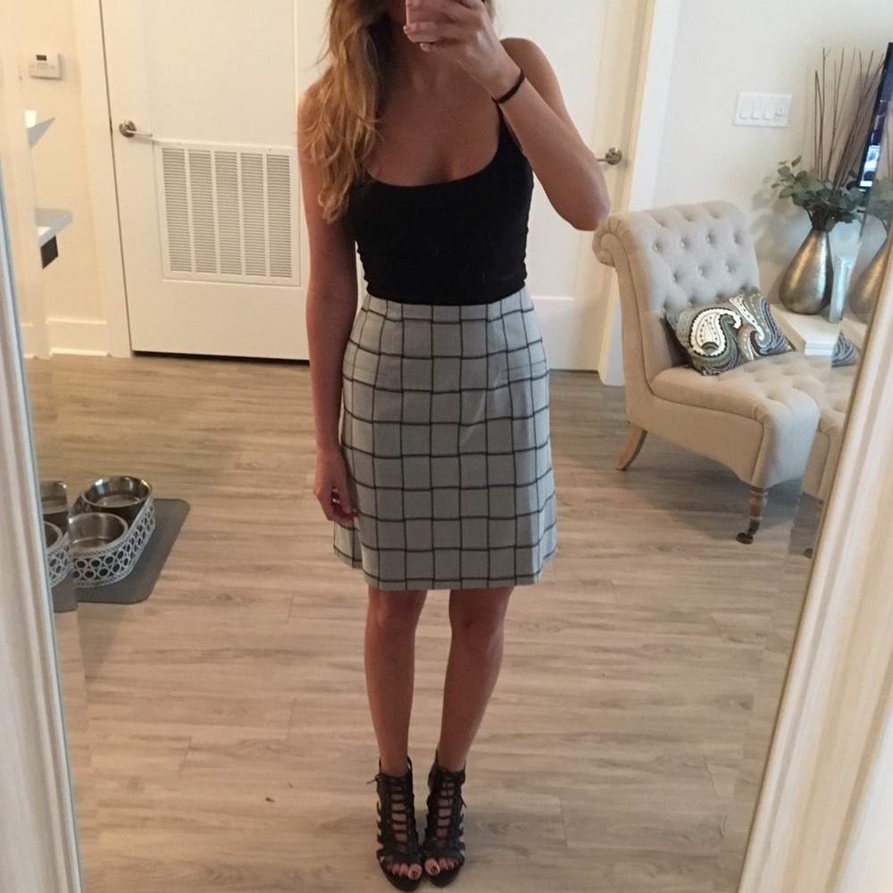 🌟HOST PICK🌟 Light Gray Striped Pencil Skirt