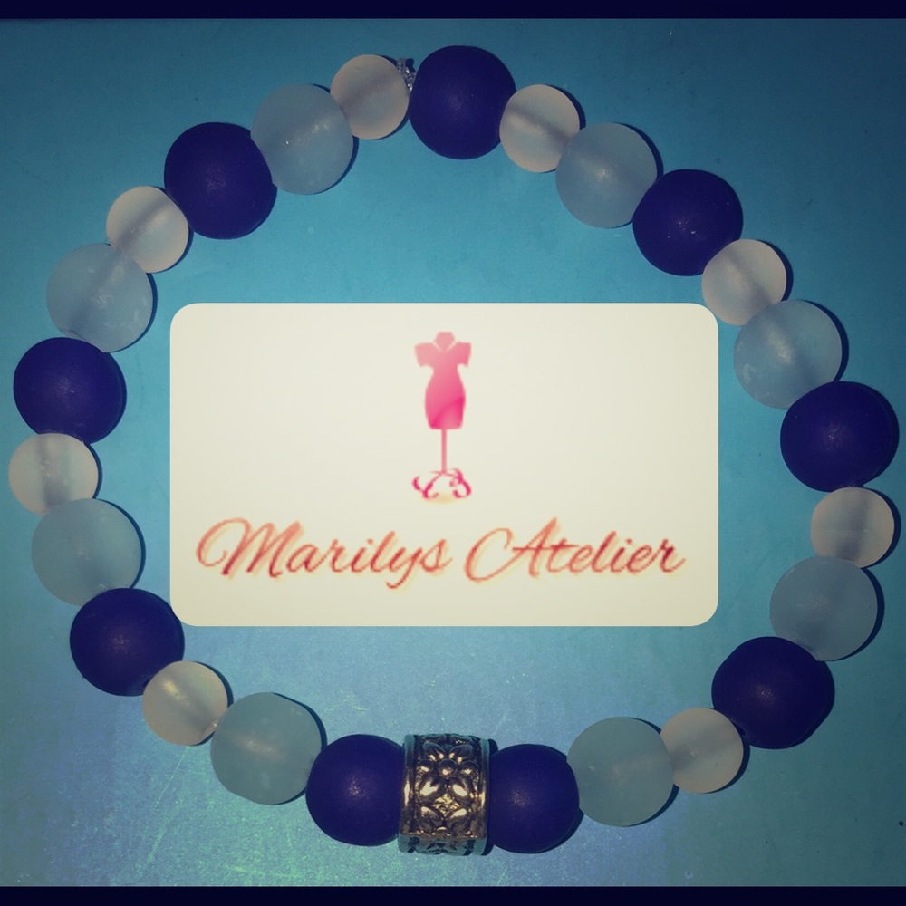 Royal and Baby Blue Bracelet
