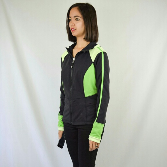 LULULEMON Reversible Black Green Hooded Jacket - Picture 2 of 8