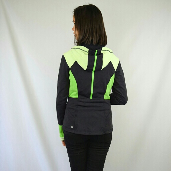 LULULEMON Reversible Black Green Hooded Jacket - Picture 4 of 8