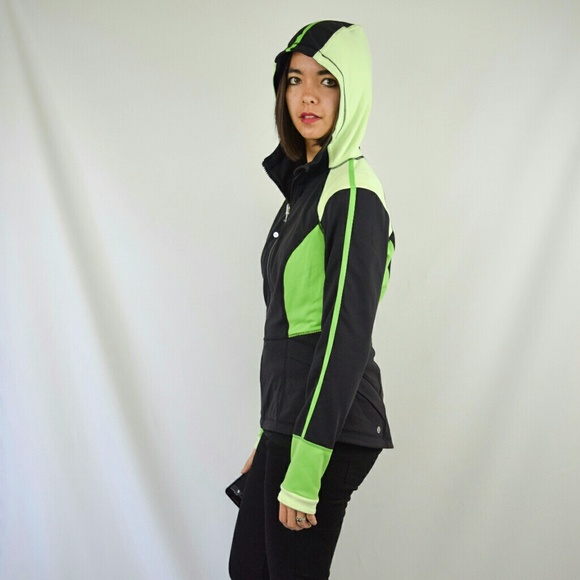 LULULEMON Reversible Black Green Hooded Jacket - Picture 5 of 8