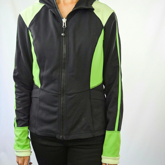 LULULEMON Reversible Black Green Hooded Jacket - Picture 6 of 8