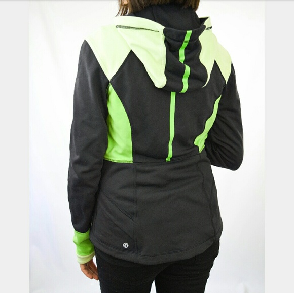 LULULEMON Reversible Black Green Hooded Jacket - Picture 7 of 8
