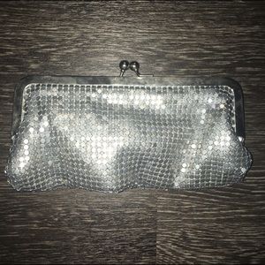 Silver Disco Clutch