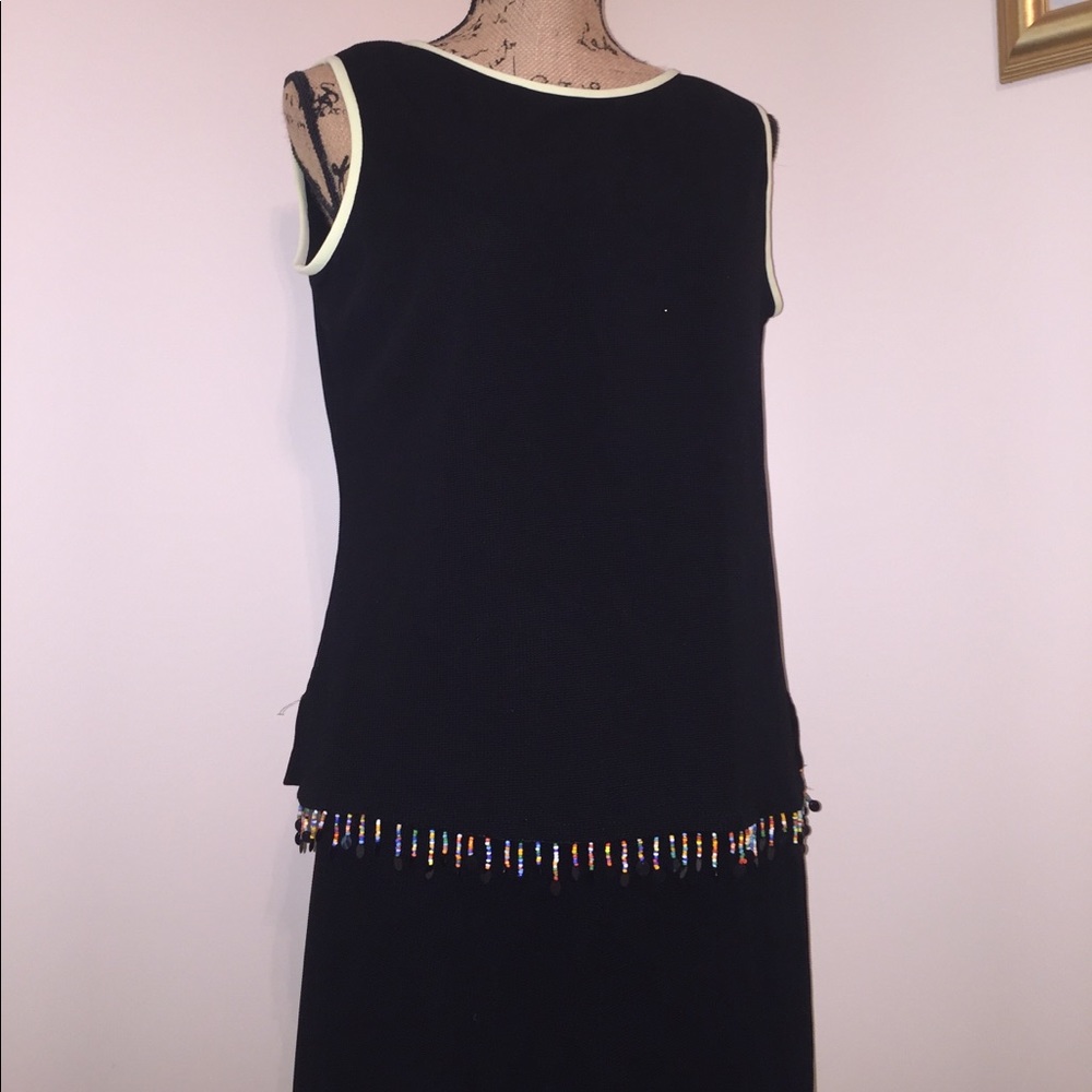 2 piece black pant set