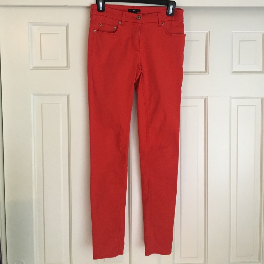 Orange high rise Jeans