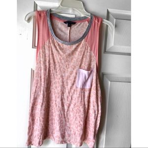 American Eagle 🦅 PINK Cheetah Print Muscle Tee 💕