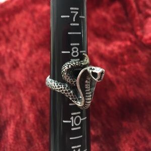 Awesome silver snake ring !