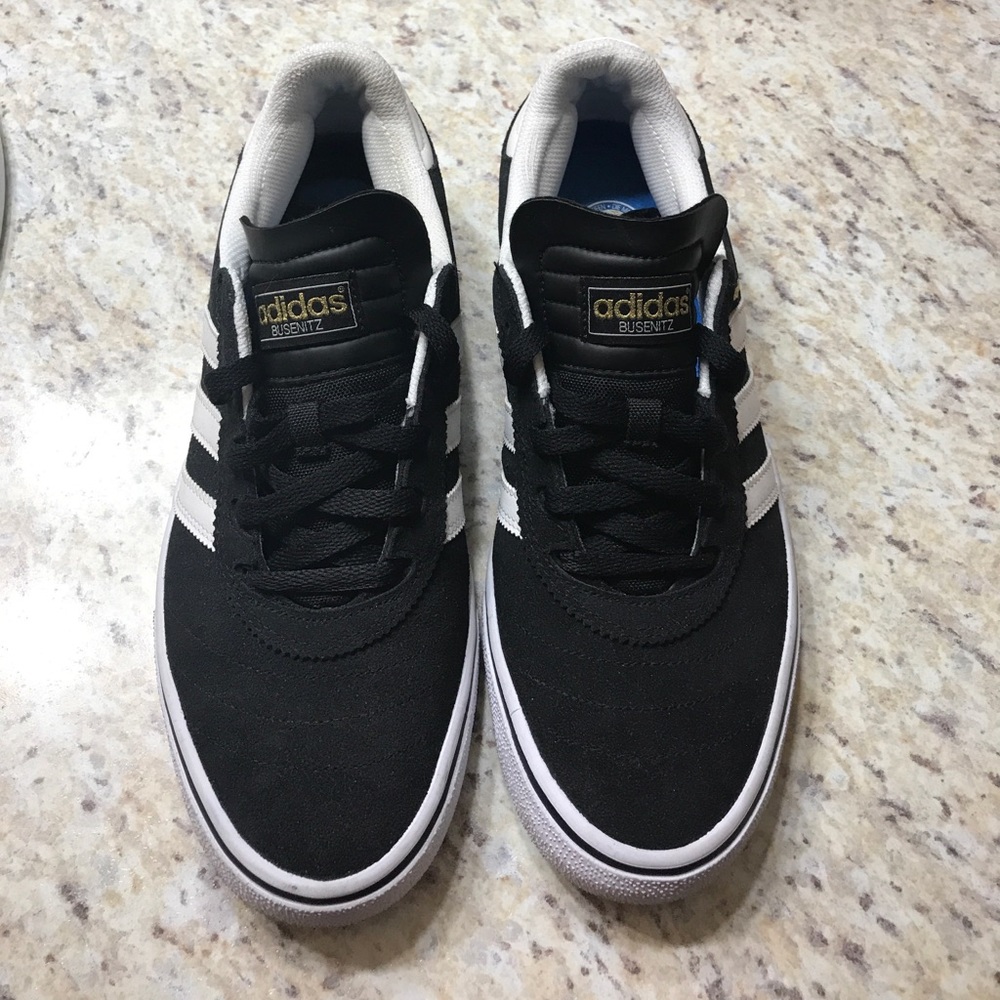 Black and white adidas