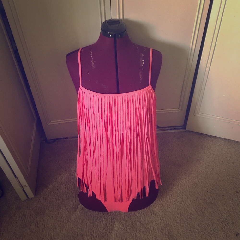 DKNY HOT PINK ONE PIECE SWIMSUIT