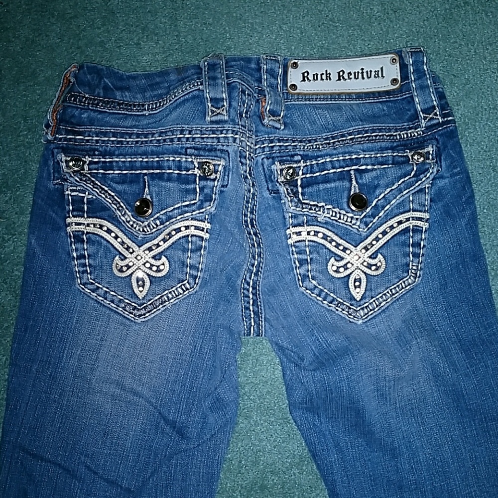 Rock Revival Bootcut Jeans, size 24x33