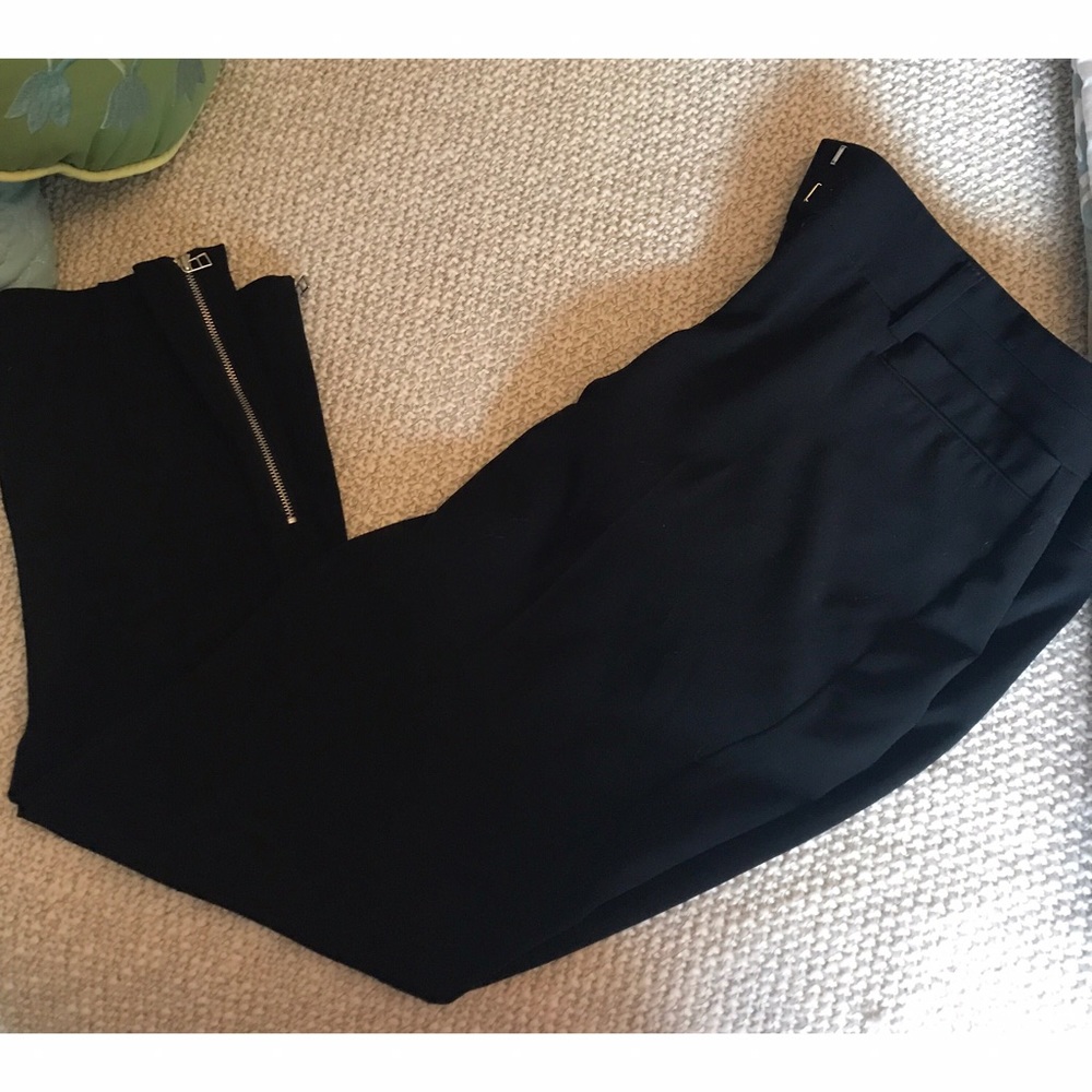 Black ankle slacks