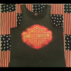 VINTAGE HARLEY DAVIDSON TANK
