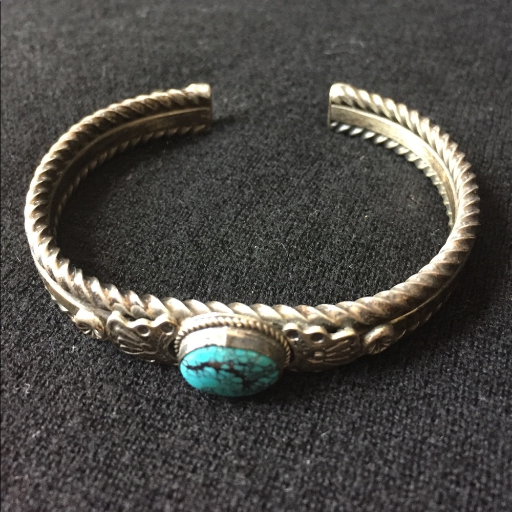 Sterling Silver and Turquoise Cuff