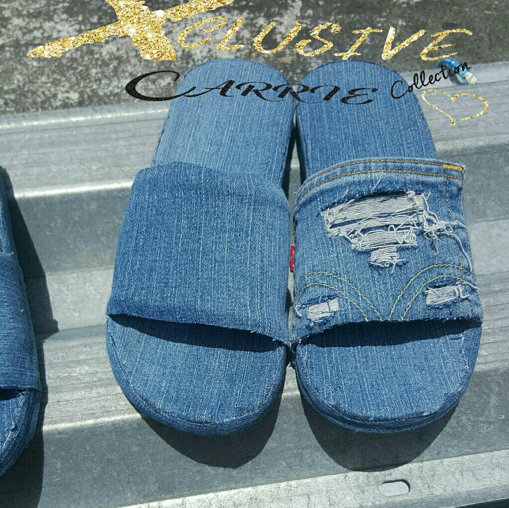 Denim slides