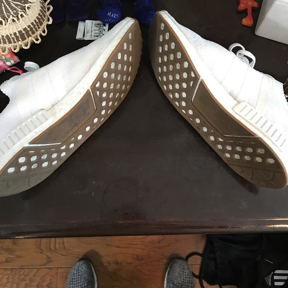 Adidas NMD R1 GUM WHITE Size 11 *used* - Picture 5 of 5