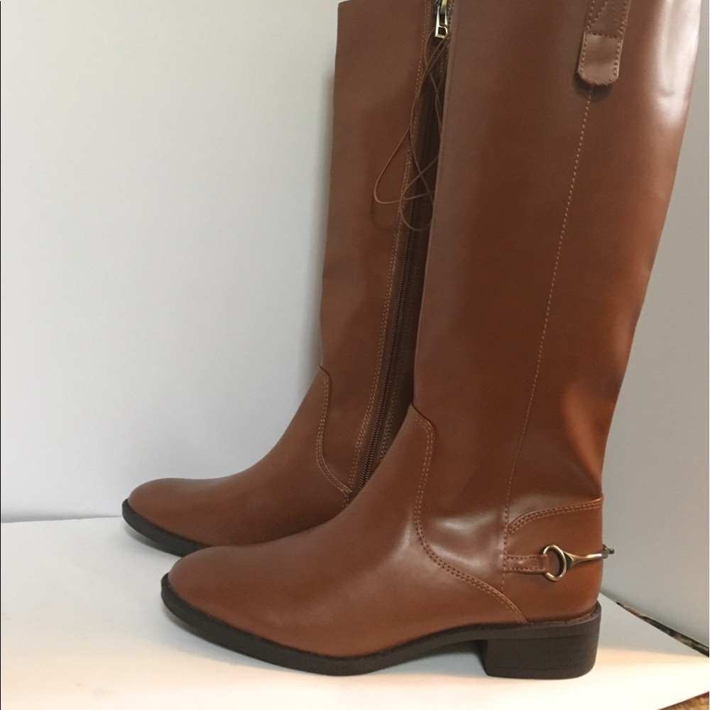 Sam & Libby nwt brown leather riding boots tall