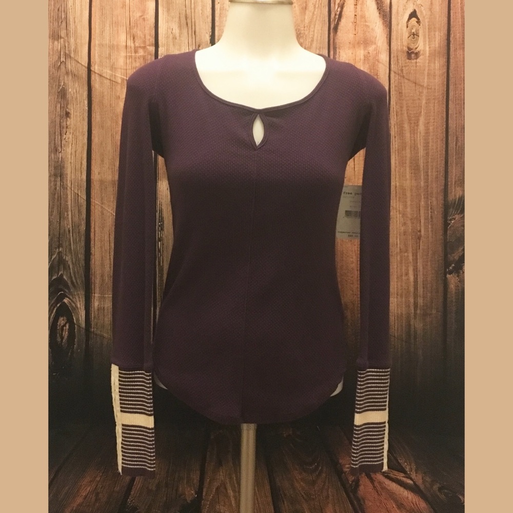 Free People Mod Striped-Cuff Top