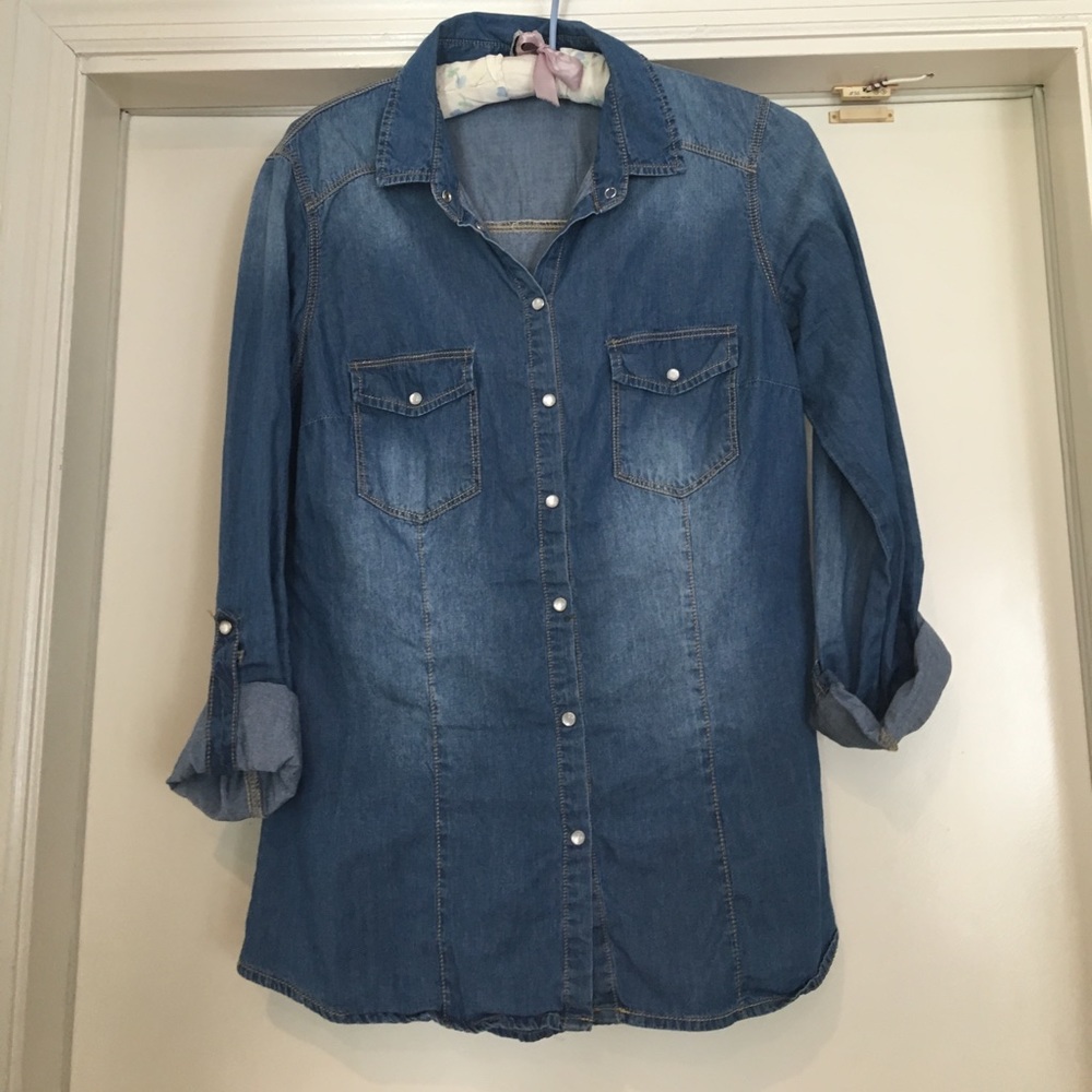 Stradivarius Jean Button Down.