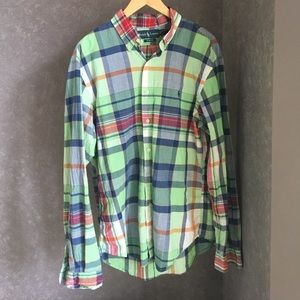 Ralph Lauren Men's Plaid Button Down - Slim Fit