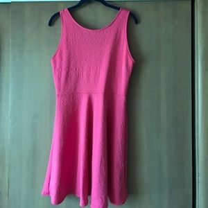 Pink dress with pretty criss cross back