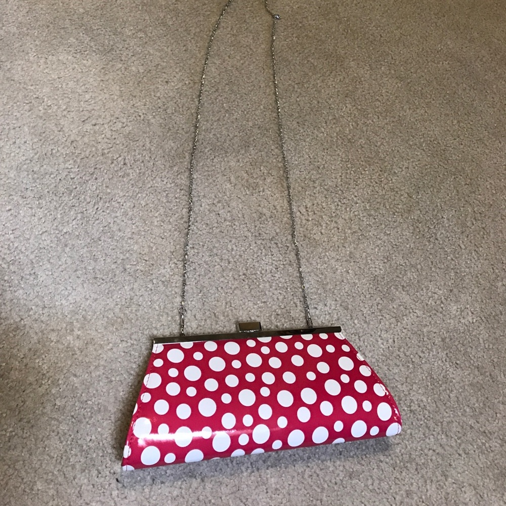 Summery Pink Polka Dot Clutch from Neiman Marcus.