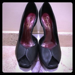 Jessica Simpson Peep-toe platform Shoes 👠 Black