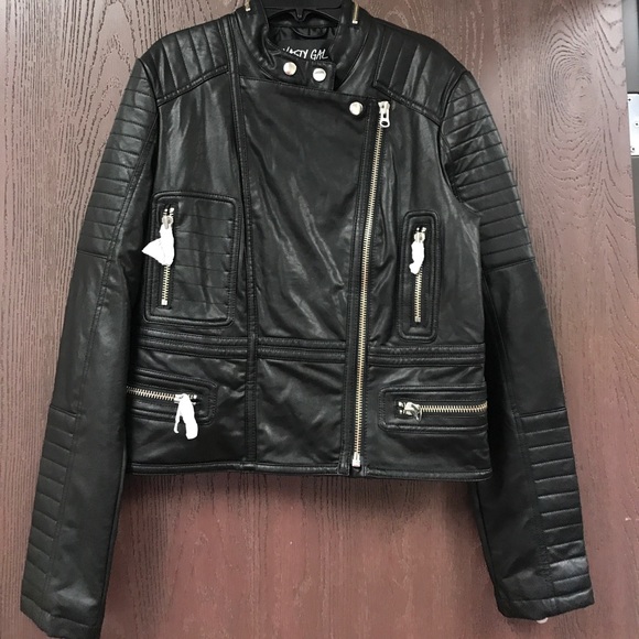 Nasty Gal Ride Out Vegan Leather Moto Jacket - Picture 5 of 8