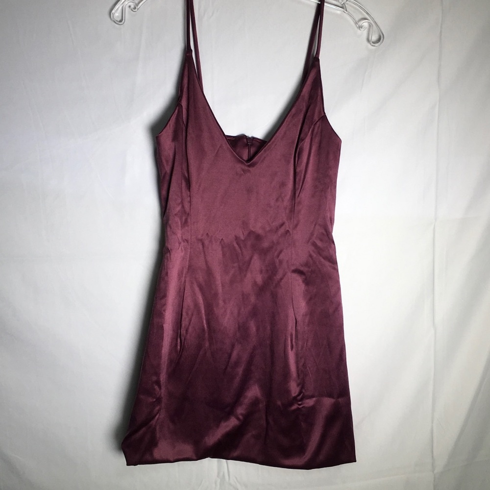 M-23  nasty gal satin a good way mini dress - Picture 5 of 8