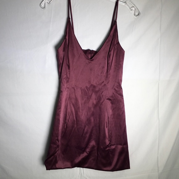 M-23  nasty gal satin a good way mini dress - Picture 5 of 8